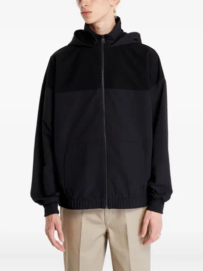 Calvin Klein Jeans Est.1978 Zip-up Hooded Jacket In Black
