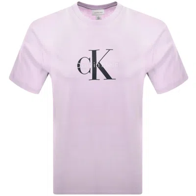 Calvin Klein Jeans Hero Monologo T Shirt Lilac