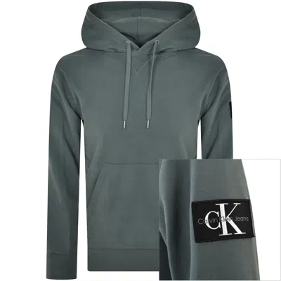 Calvin Klein Jeans Logo Hoodie Grey