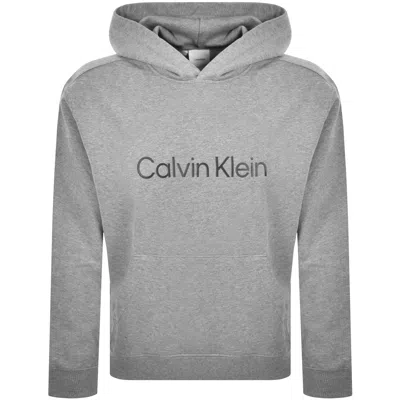 Calvin Klein Jeans Logo Hoodie Grey In Gray