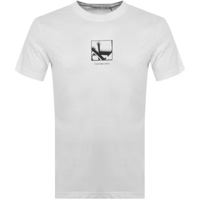 Calvin Klein Jeans Logo T Shirt White