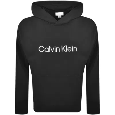 Calvin Klein Jeans Logo Terry Hoodie Black