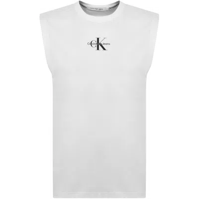 Calvin Klein Jeans Logo Vest White