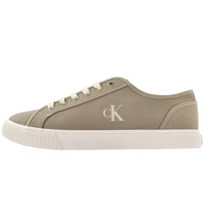 Calvin Klein Jeans Low Top Trainers Khaki