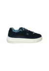 Calvin-klein-jeans Men's Shoes Calvin Klein Jeans Low Sneakers, Side Logo, Laces Closure In Blue