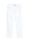 Calvin Klein Jeans Mid Rise Slim Ankle-white In Bianco