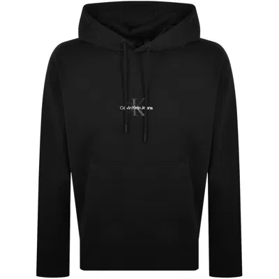 Calvin Klein Jeans Monologo Hoodie Black