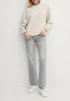 Calvin Klein Jeans Mr Relaxed Flare-mid Grey In Grigio