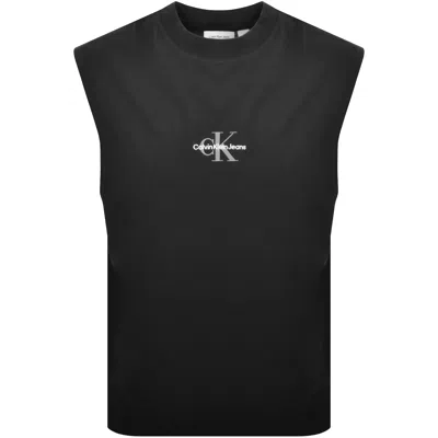 Calvin Klein Jeans Relaxed Fit Logo Vest Black