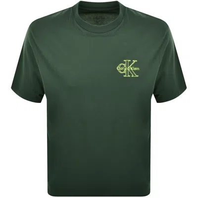 Calvin Klein Jeans Relaxed Fit T Shirt Green