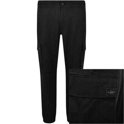 Calvin Klein Jeans Skinny Fit Cargo Trousers Black