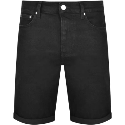 Calvin Klein Jeans Slim Denim Shorts Black