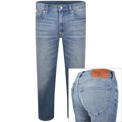Calvin Klein Jeans Straight Fit Jeans Medium Blue