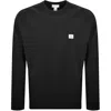Calvin Klein Jeans Terry Sweatshirt Black In Black