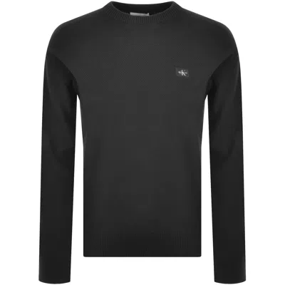 Calvin Klein Jeans Texture Jumper Black