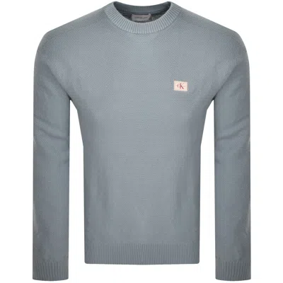 Calvin Klein Jeans Texture Jumper Blue