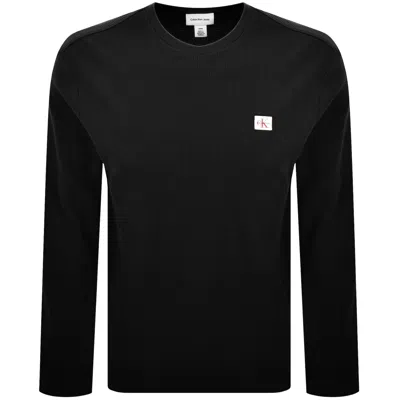 Calvin Klein Jeans Waffle T Shirt Black