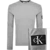 CALVIN KLEIN CALVIN KLEIN JEANS WAFFLE T SHIRT GREY