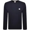 Calvin Klein Jeans Waffle T Shirt Navy In Blue