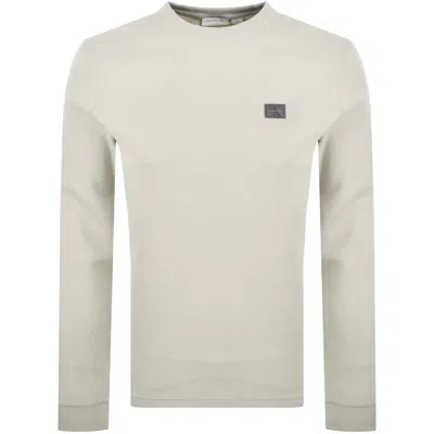 Calvin Klein Jeans Waffle T Shirt Off White