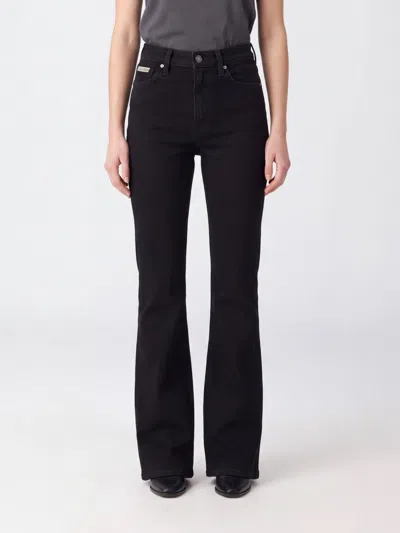 Calvin Klein Jeans Woman Color Denim In Black