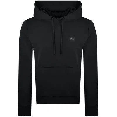 Calvin Klein Jeans Woven Label Hoodie Black