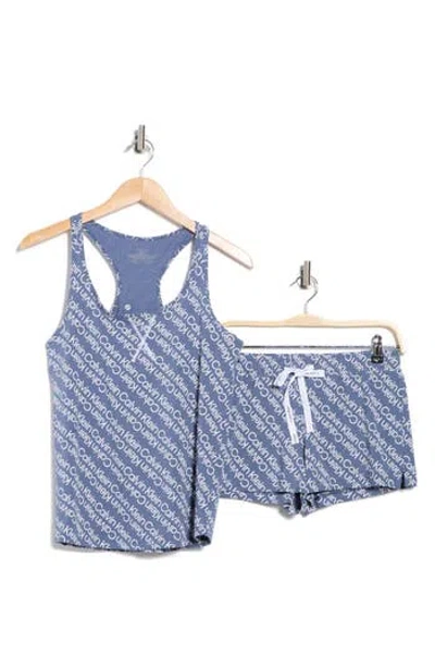 Calvin Klein Jersey Tank & Shorts Pajama 2-piece Set