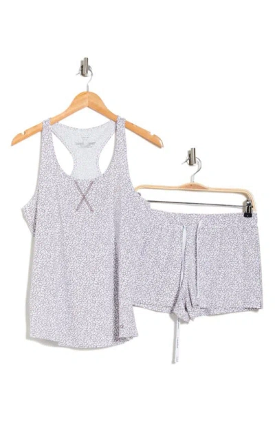 Calvin Klein Jersey Tank & Shorts Pajama 2-piece Set In Gray