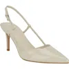 Calvin Klein Jesa Slingback Pointed Toe Pump In Ivory