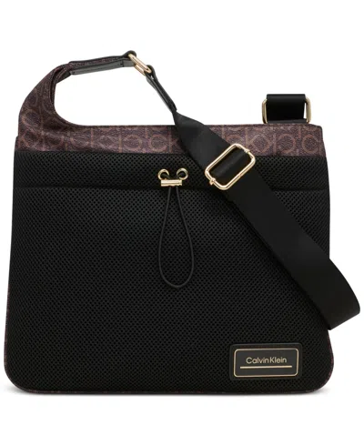 Calvin Klein Jessie Messenger In Brown Khk