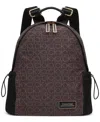 Calvin Klein Jessie Mesh Side Pocket Nylon Backpack In Brown Khk