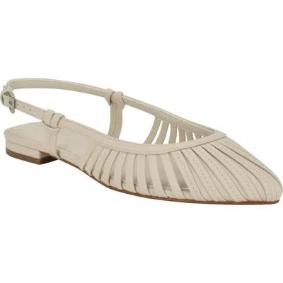 Calvin Klein Jillie Pointed Toe Flat In Ivory