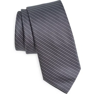 Calvin Klein Jonah Stripe Tie In Gray