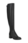 Calvin Klein Jotty Womens Faux Leather Zipper Over-the-knee Boots In Black
