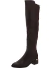 Calvin Klein Jotty Womens Faux Leather Zipper Over-the-knee Boots In Brown
