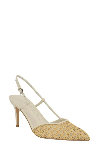 Calvin Klein Juliesa Slingback Pump In Light Natural