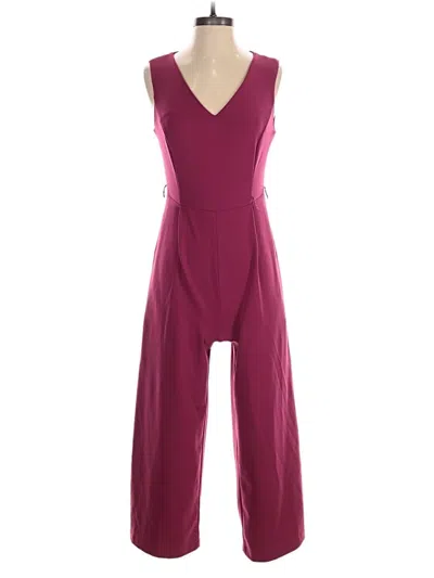 Pre-owned Calvin Klein Jumpsuit In Burgundy