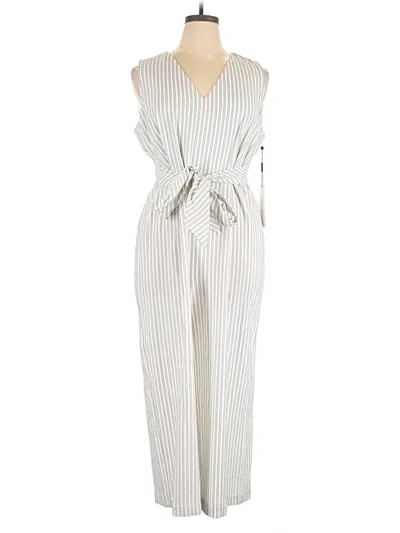Pre-owned Calvin Klein Jumpsuit In Ivory