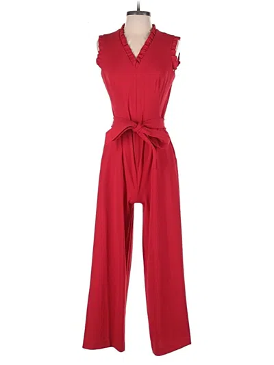 Pre-owned Calvin Klein Jumpsuit In Red