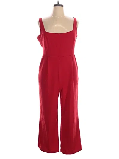Pre-owned Calvin Klein Jumpsuit In Red