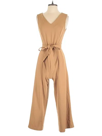 Pre-owned Calvin Klein Jumpsuit In Tan