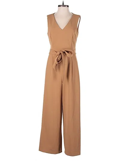 Pre-owned Calvin Klein Jumpsuit In Tan