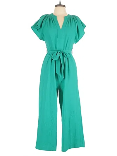 Pre-owned Calvin Klein Jumpsuit In Teal