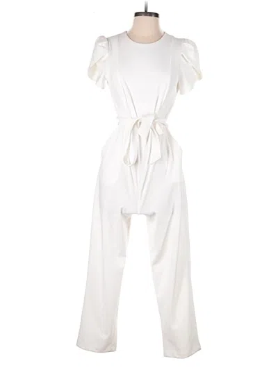 Pre-owned Calvin Klein Jumpsuit In White