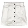 Calvin Klein Junior Silver Skirt With Front Buttons In Argento