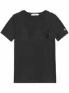 Calvin Klein Junior T-shirt With Embossed Logo In Nero