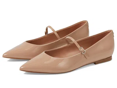 Calvin Klein Kamryn Flat Womens Light Pink Patent Leather Pointed Toe Htat913 In Neutral