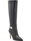 CALVIN KLEIN KCJEORA WOMENS FAUX LEATHER TALL KNEE-HIGH BOOTS