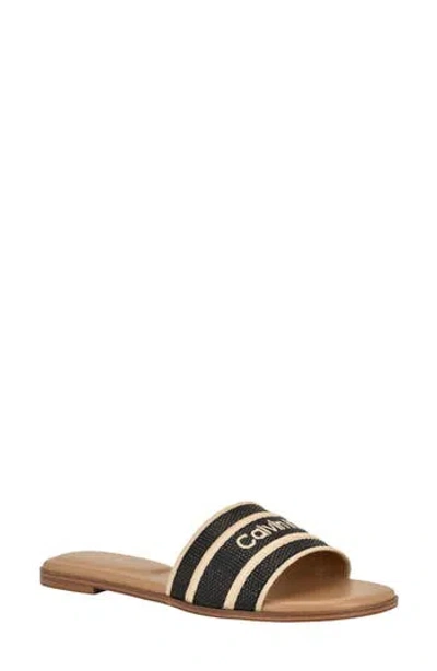 Calvin Klein Kendell Slide Sandal In Neutral