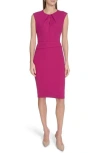 Calvin Klein Keyhole Sheath Dress In Pink